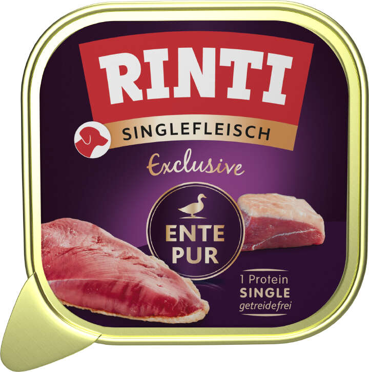 RINTI Hunde-Nassfutter Singlefleisch Exclusive Ente